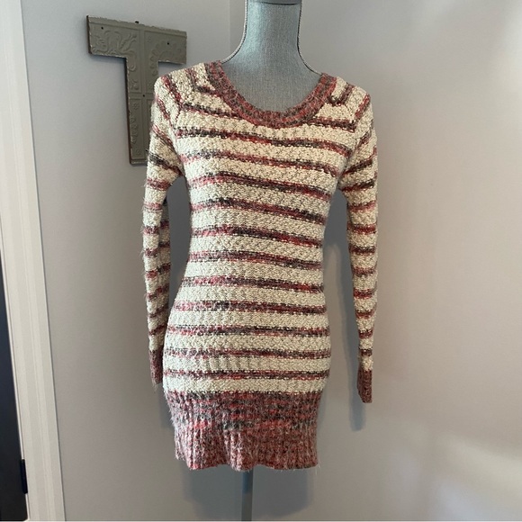 QED London long striped knit sweater - Picture 2 of 7